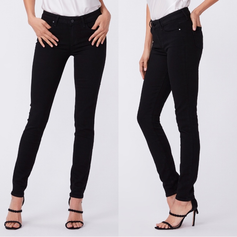 Like NEW Paige Verdugo Ultra Skinny Jeans in Rich Black Wash, size 28